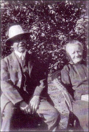 Charles Lawrence with his wife in later years in Australia